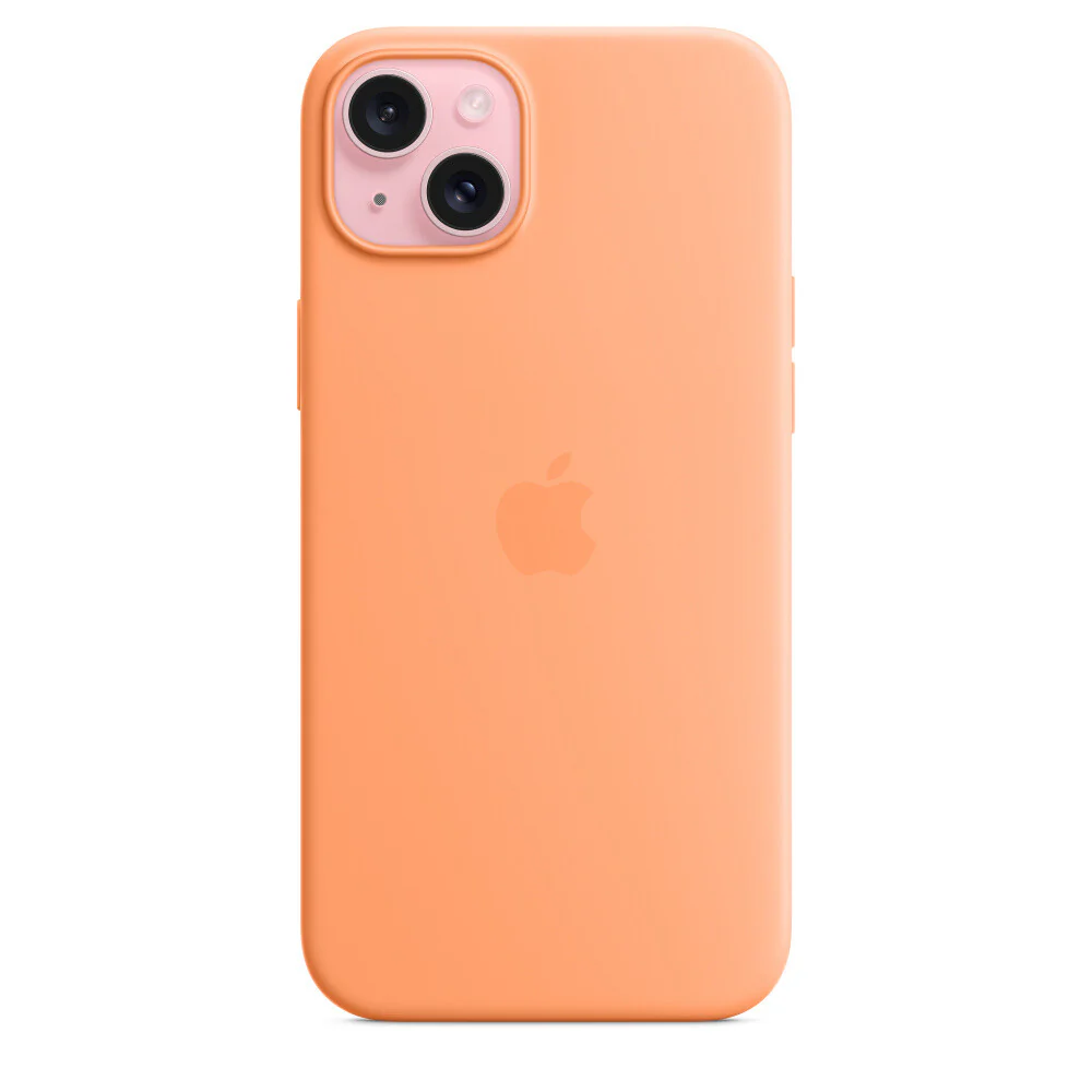 Apple mobile phone case for iPhone 15 Plus in Orange Sorbet - Image 2