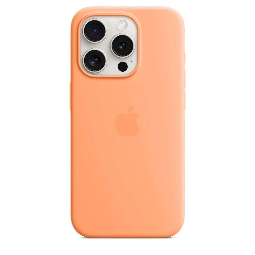 Apple mobile phone case for iPhone 15 Pro in Orange Sorbet - Image 3