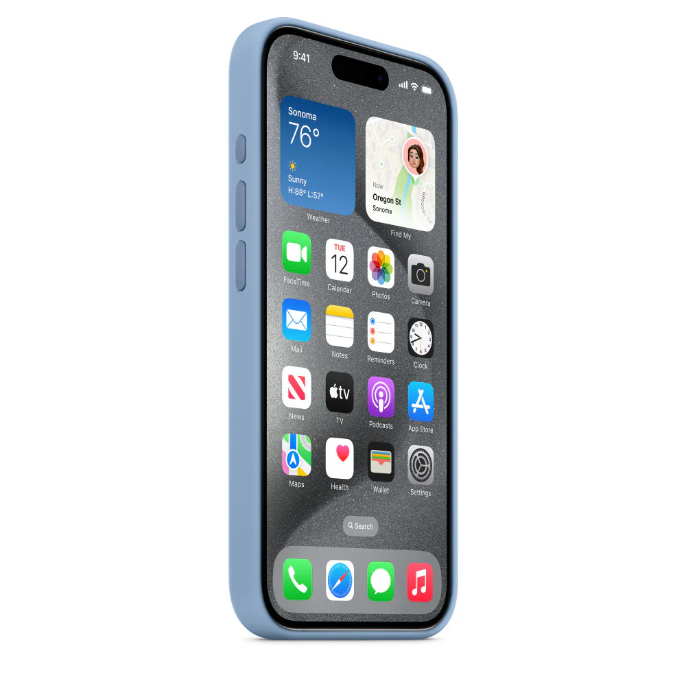 Apple iPhone 15 Pro mobile phone case in Blue - Image 6