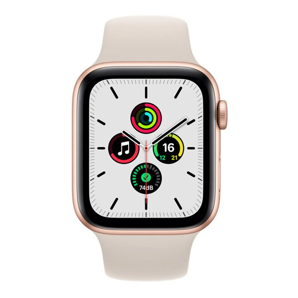 Apple Watch SE OLED 44 mm Digital 368 x 448 pixels Touchscreen 4G Gold Wi-Fi GPS (satellite) - Image 2