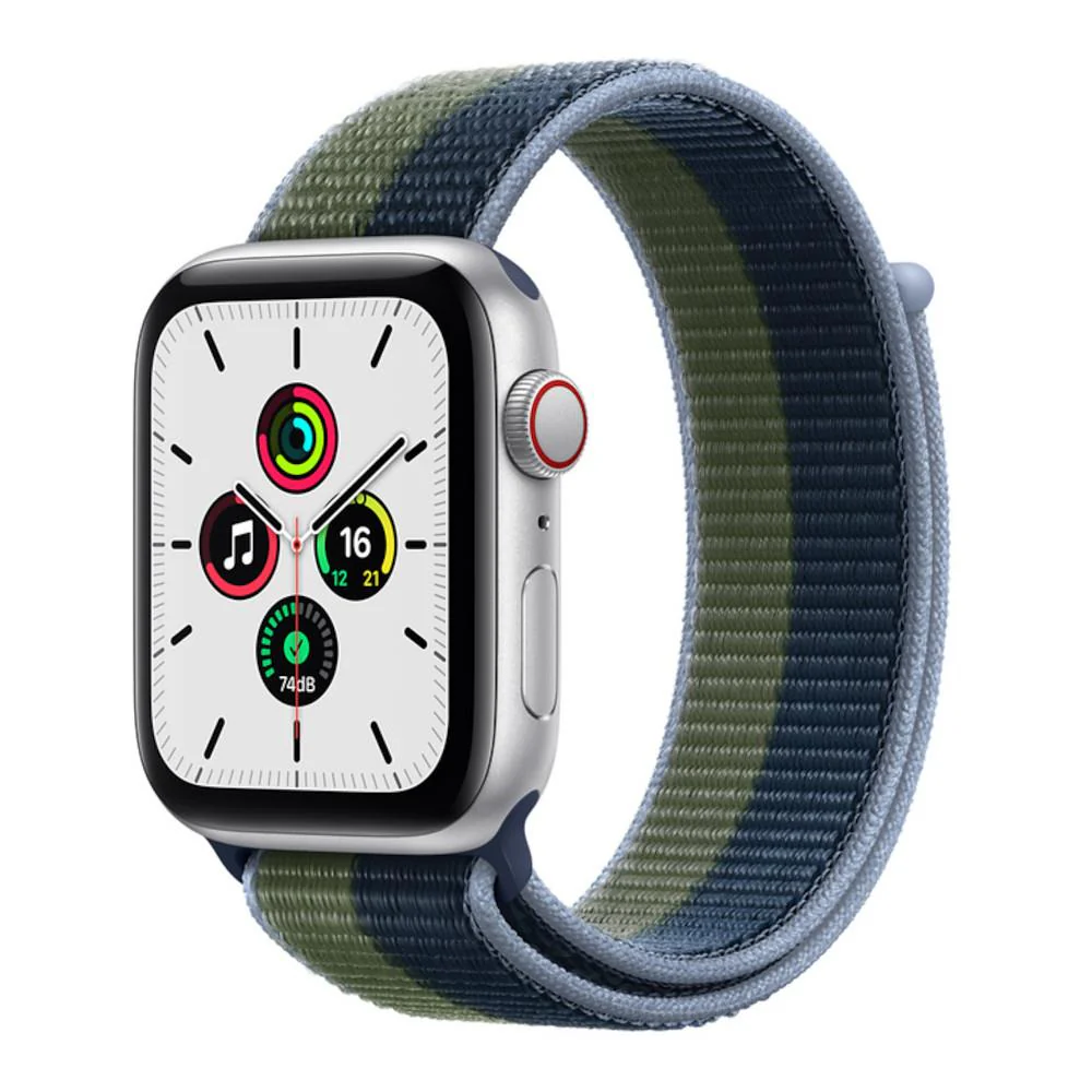 Apple Watch SE OLED 44 mm Digital 368 x 448 pixels Touchscreen 4G Silver Wi-Fi GPS (satellite)