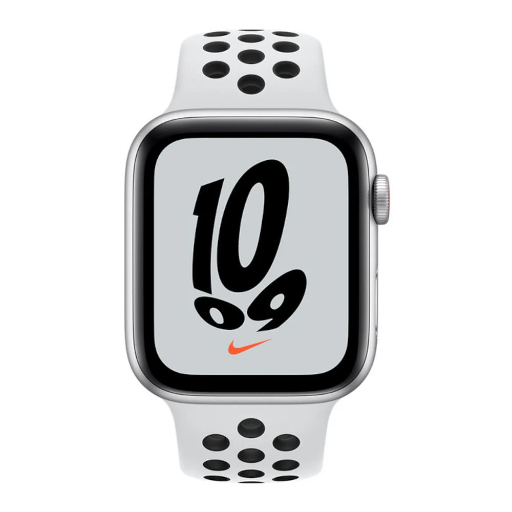 Apple Watch SE Nike OLED 44 mm Digital 368 x 448 pixels Touchscreen 4G Silver Wi-Fi GPS (satellite) - Image 2