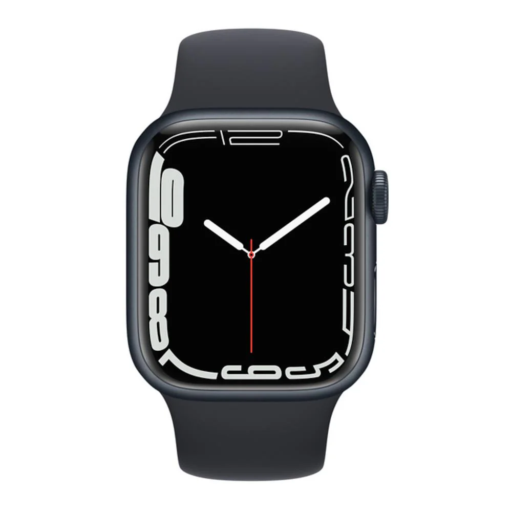 Apple Watch Series 7 GPS + Cellular 41mm Midnight Aluminium Case with Midnight Sport Band - Image 2