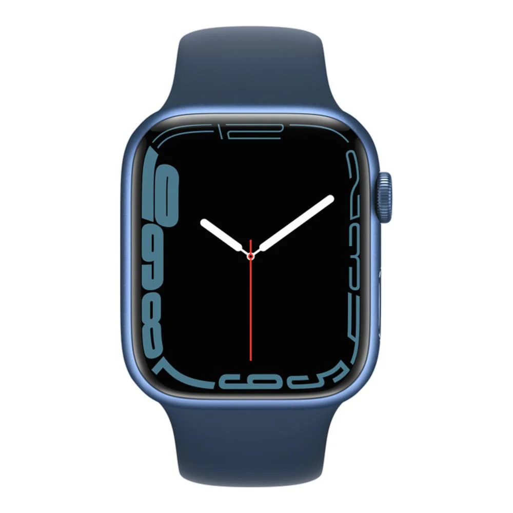 Apple Watch Series 7 GPS + Cellular 45mm Blue Aluminium Case with Abyss Blue Sport Band - Image 2