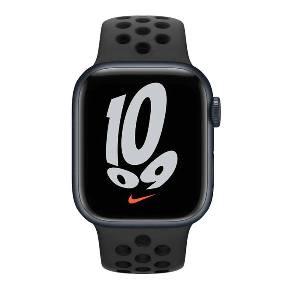 Apple Watch Series 7 GPS + Cellular Nike 41mm Midnight Alum Case Anthracite/Black Nike Sport Band - Image 2