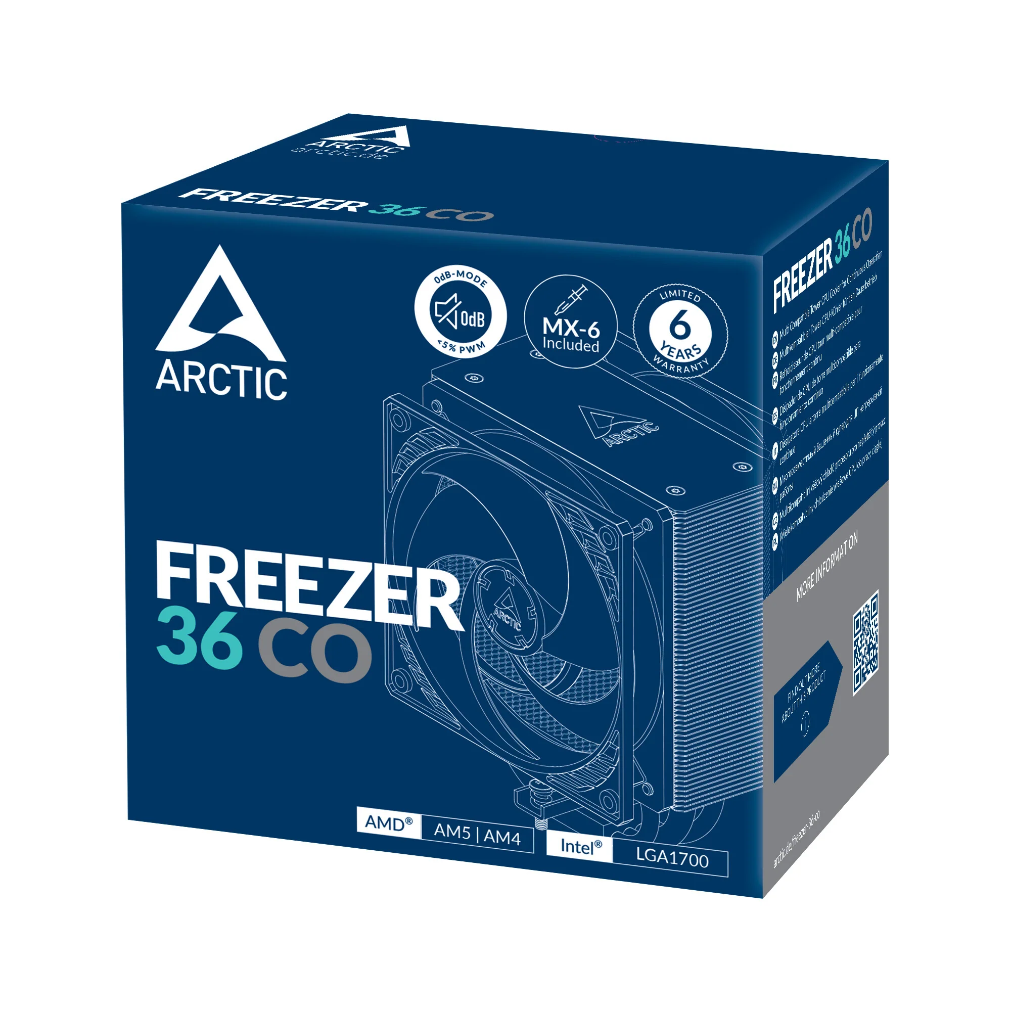 ARCTIC Freezer 36 CO - Air Proccessor Cooler in Black / SIlver - 120mm - Image 6