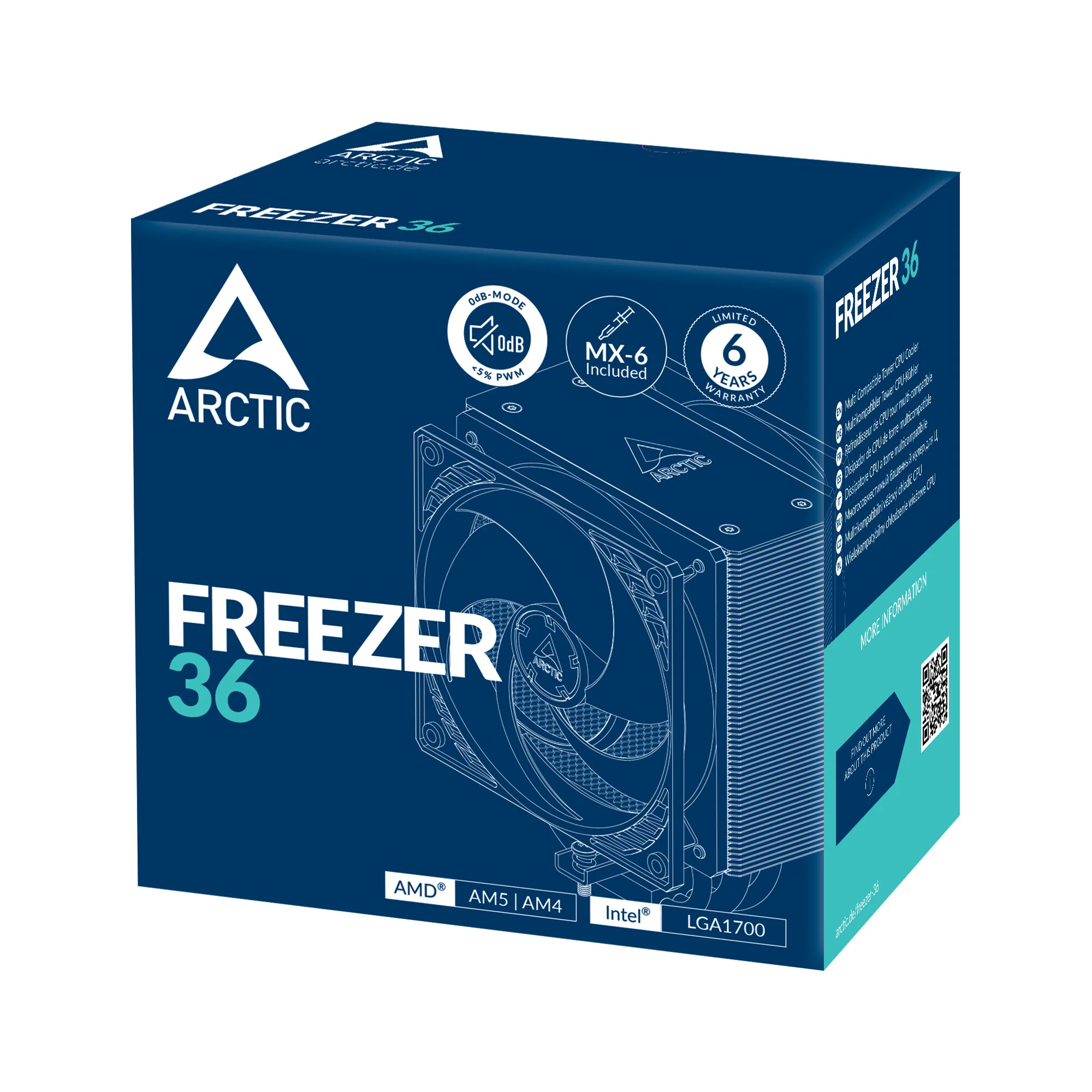 ARCTIC Freezer 36 - Air Processor Cooler in Black / Silver - 120mm - Image 6