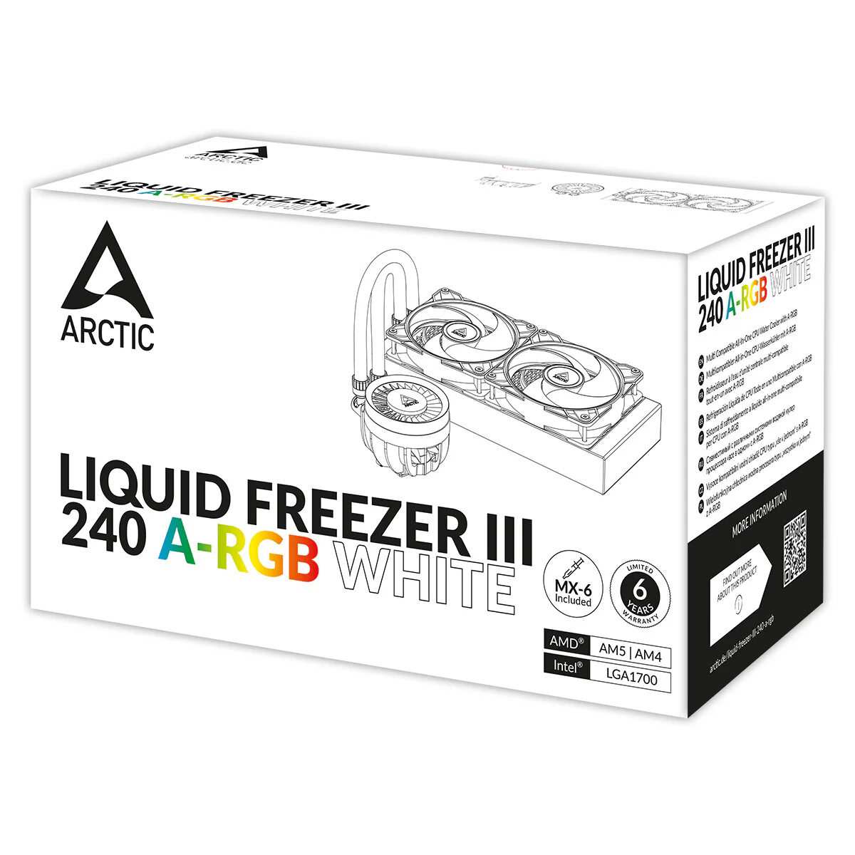 ARCTIC Liquid Freezer III 240 A-RGB - All-in-One Liquid CPU Cooler in White - 240mm - Image 16