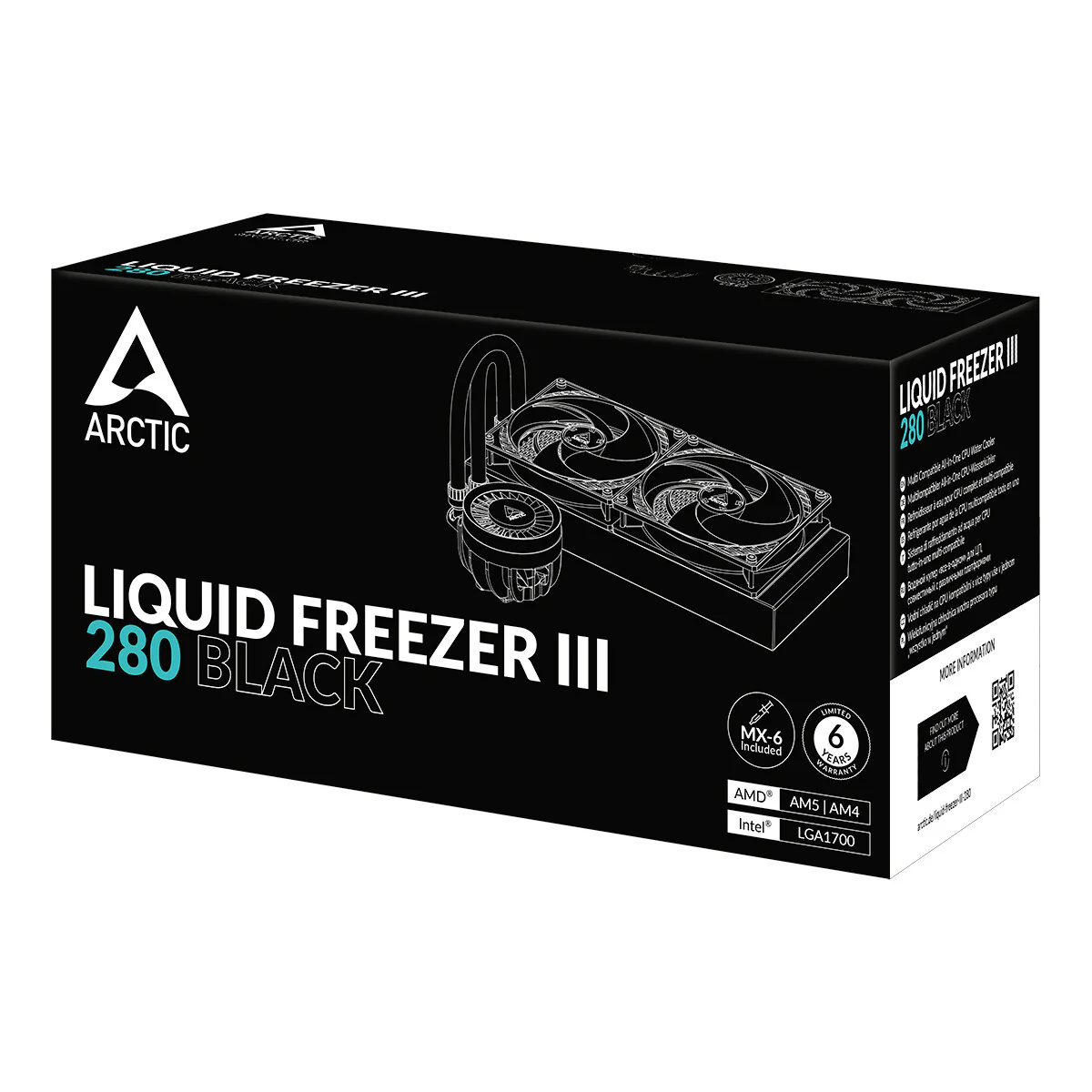 ARCTIC Liquid Freezer III 280 - All-in-One Liquid Processor Cooler in Black - 280mm - Image 6