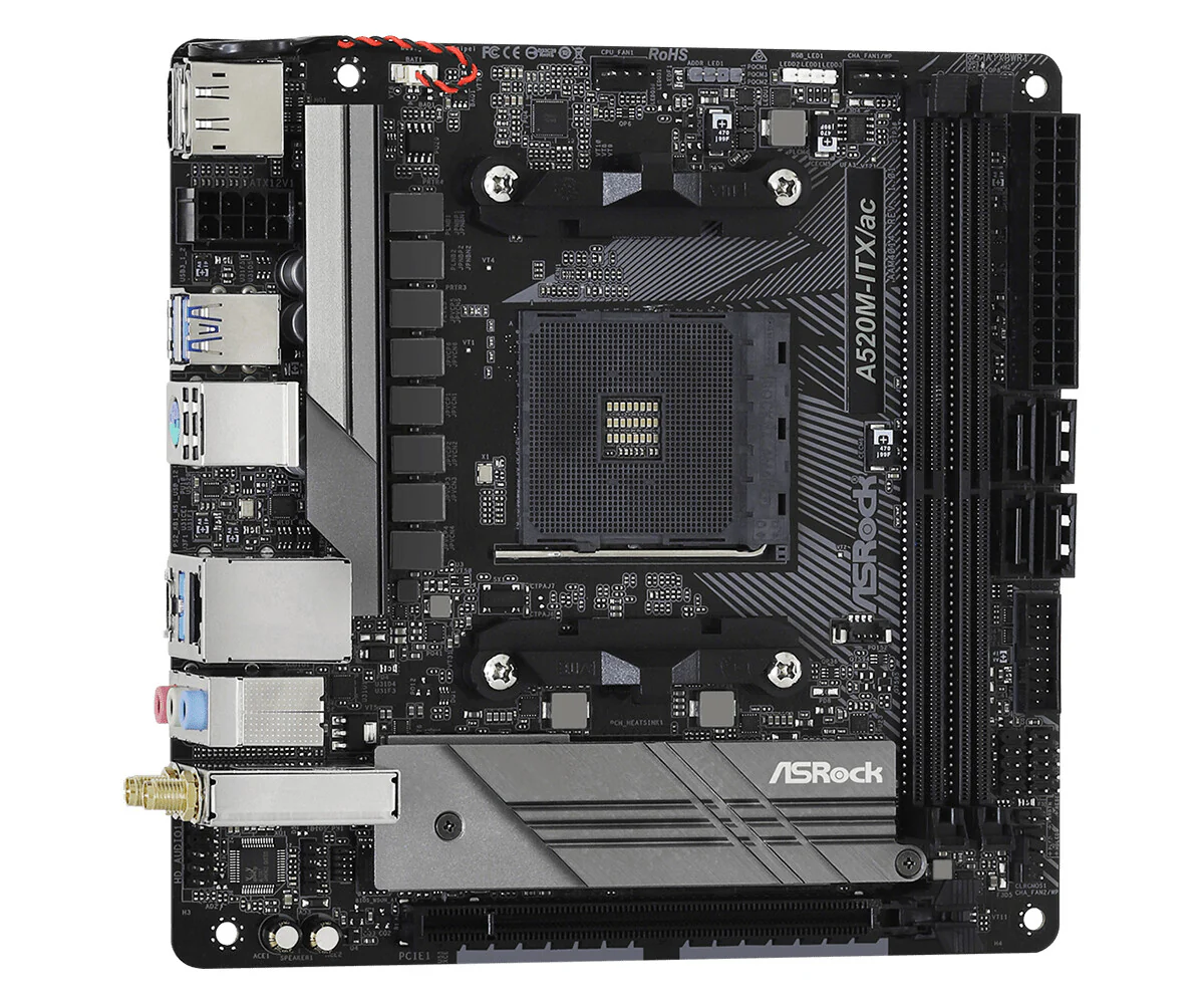Asrock A520M mini ITX motherboard - AMD A520 Socket AM4 - Image 4