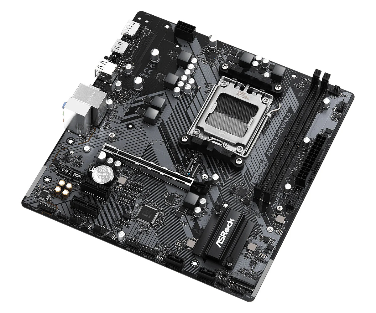 Asrock A620M-HDV/M.2 micro ATX motherboard - AMD A620 Socket AM5 - Image 4