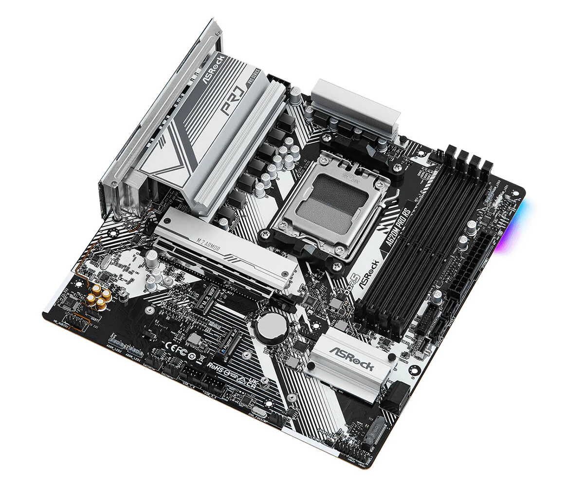 Asrock A620M Pro "Racesport Edition" micro ATX motherboard - AMD A620 Socket AM5 - Image 3