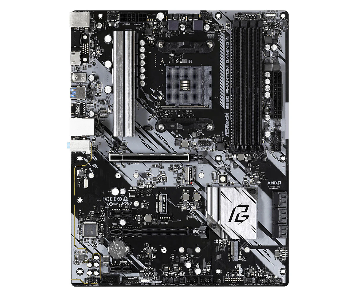 Asrock B550 Phantom Gaming 4 ATX motherboard - AMD B550 Socket AM4 - Image 2