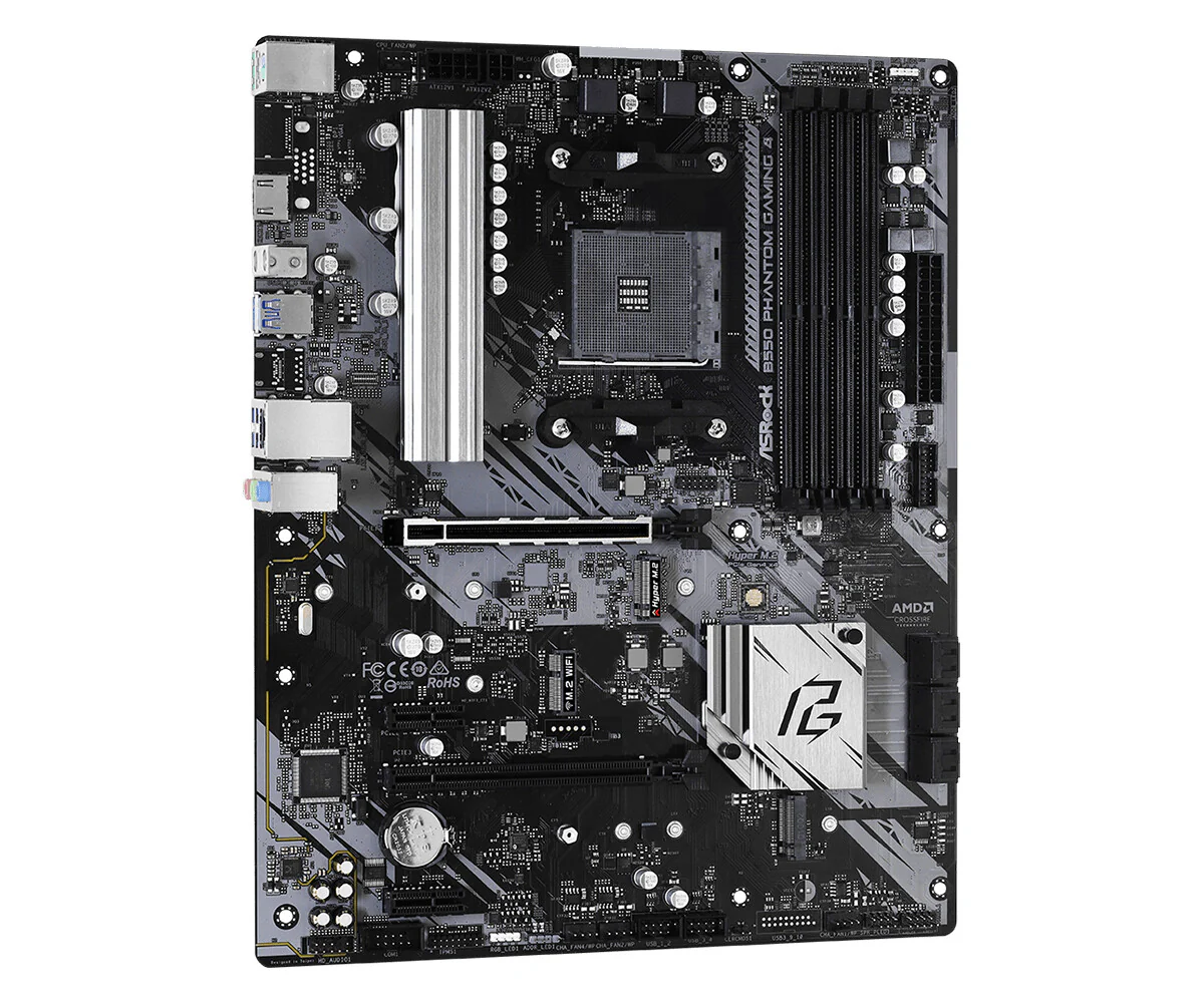 Asrock B550 Phantom Gaming 4 ATX motherboard - AMD B550 Socket AM4 - Image 3