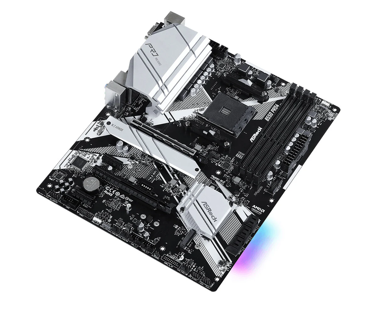 Asrock B550 Pro4 ATX motherboard - AMD B550 Socket AM4 - Image 4