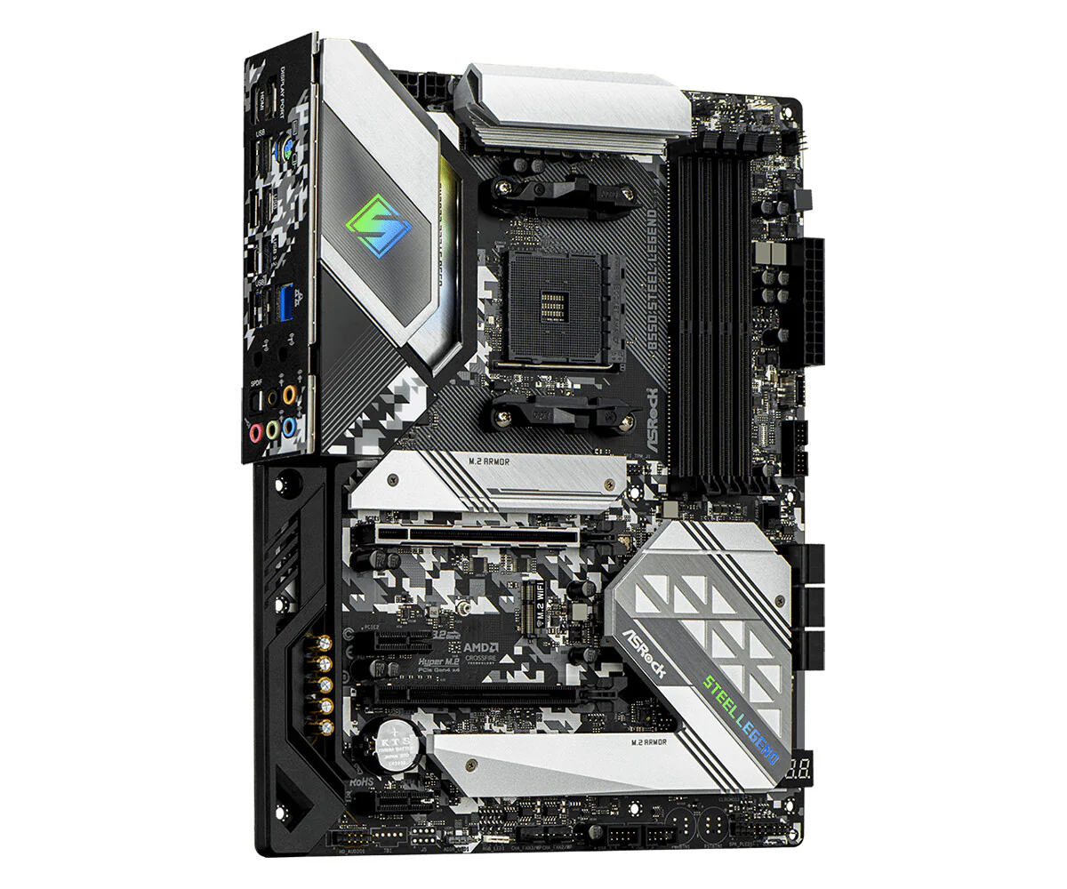 Asrock B550 Steel Legend ATX motherboard - AMD B550 Socket AM4 - Image 3