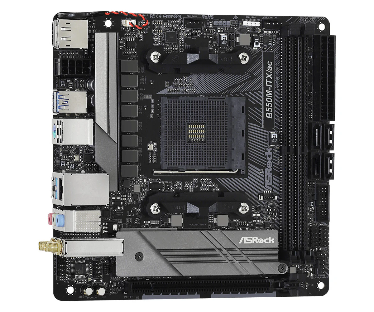 Asrock B550M-ITX/ac mini ITX motherboard - AMD B550 Socket AM4 - Image 3