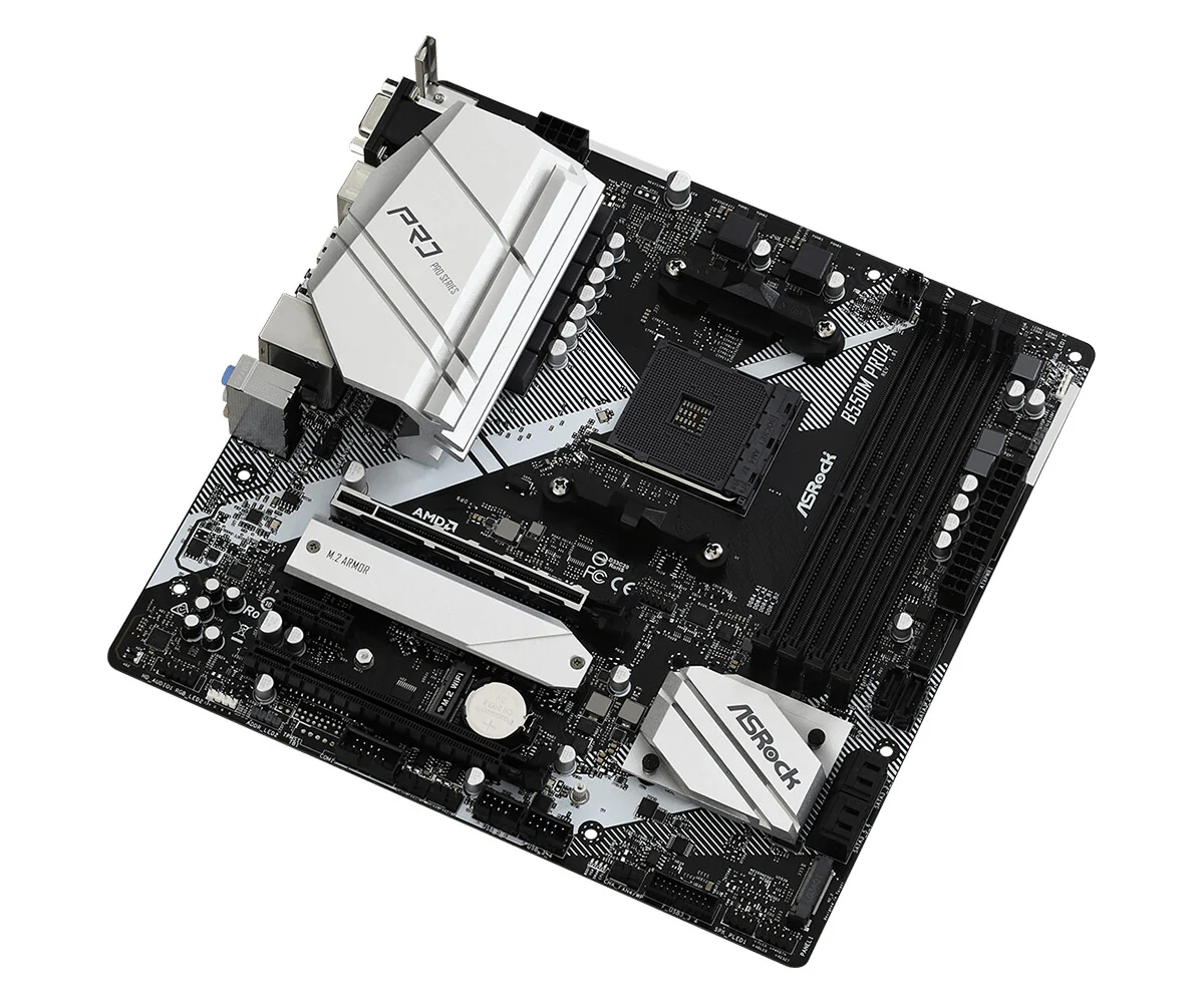Asrock B550M Pro4 micro ATX motherboard - AMD B550 Socket AM4 - Image 4