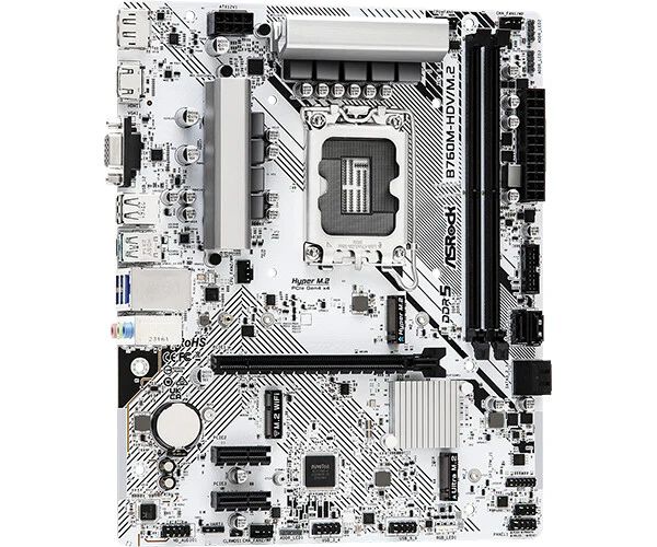 Asrock B760M-HDV/M.2 micro ATX motherboard - Intel B760 LGA 1700 - Image 3