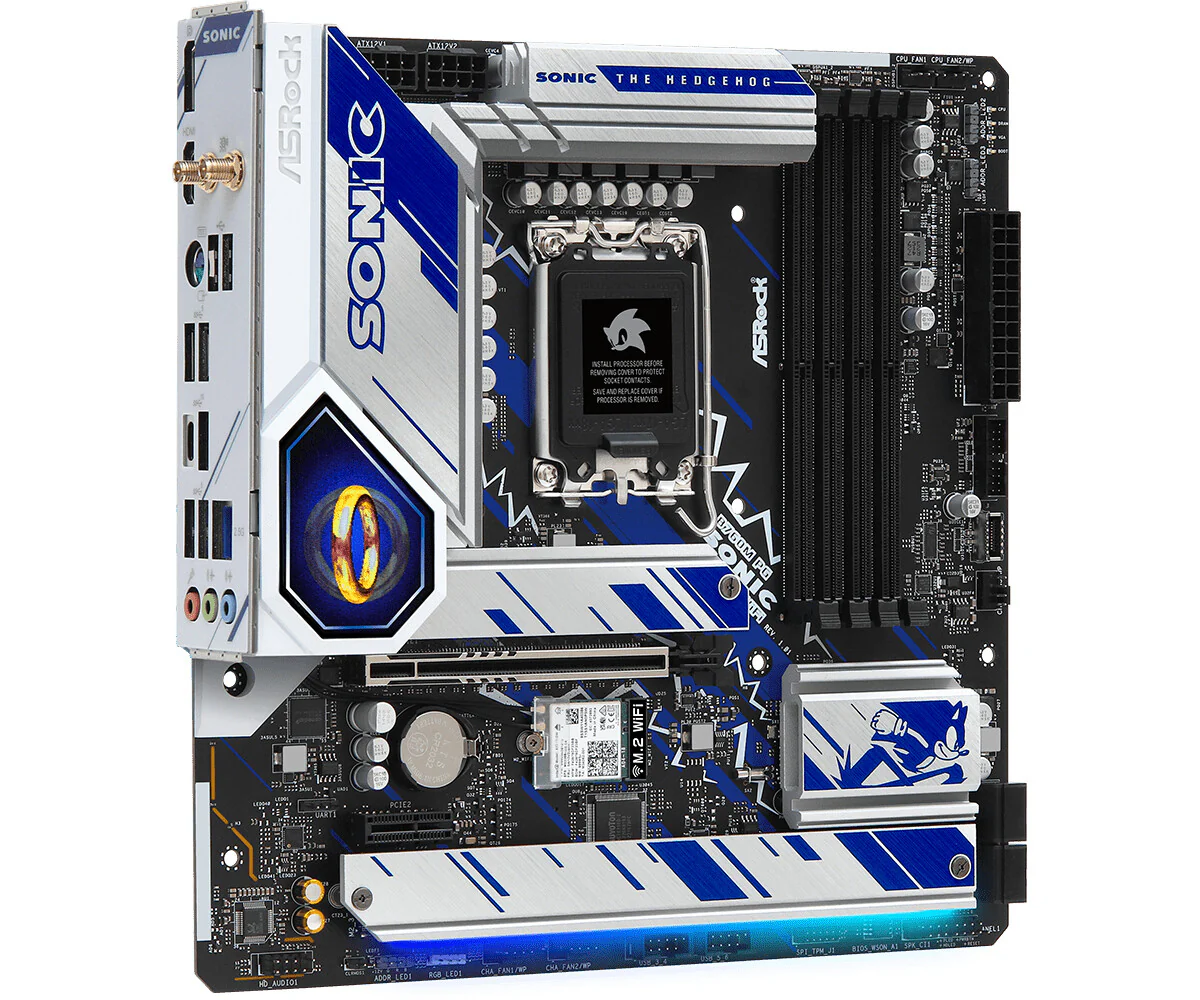 Asrock B760M PG SONIC WIFI micro ATX motherboard - Intel B760 LGA 1700 - Image 4