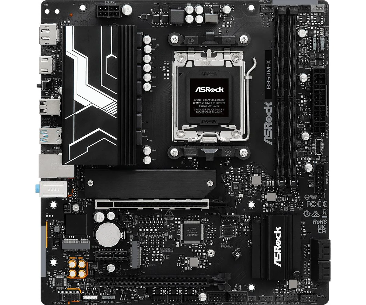 Asrock B850M-X micro ATX motherboard - AMD B850 Socket AM5