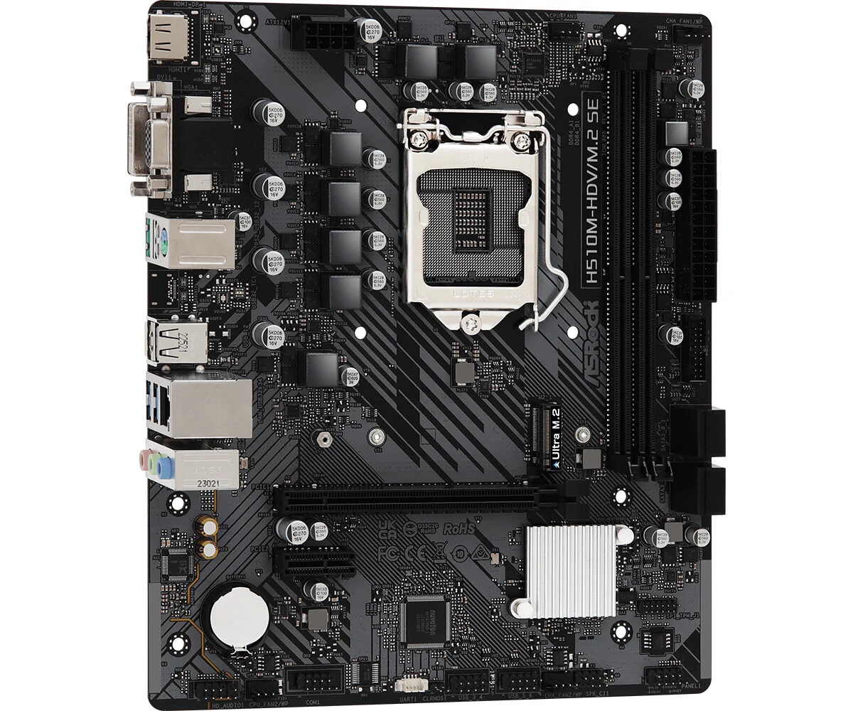 Asrock H510M-HDV/M.2 SE micro ATX motherboard - Intel H470 LGA 1200 - Image 3