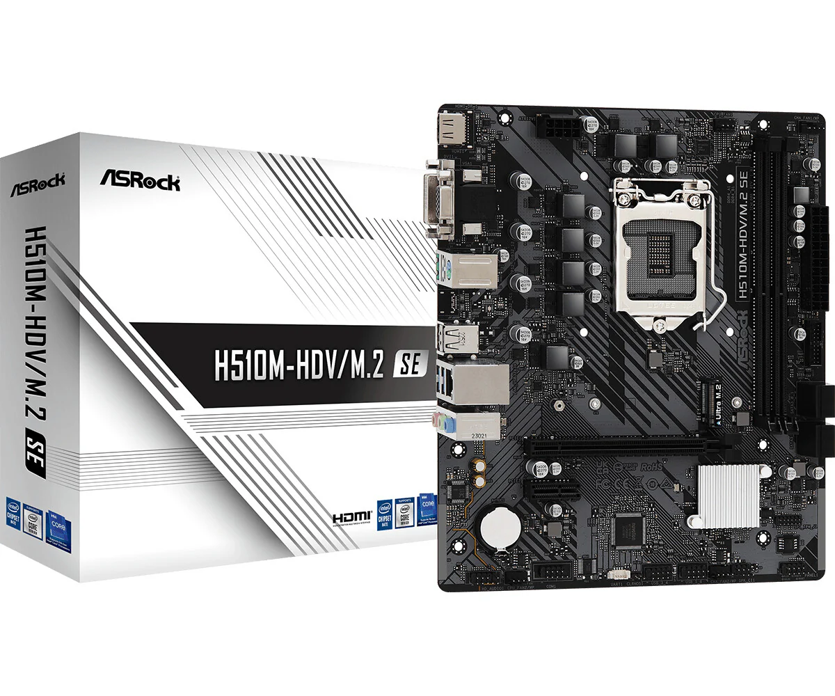 Asrock H510M-HDV/M.2 SE micro ATX motherboard - Intel H470 LGA 1200 - Image 4