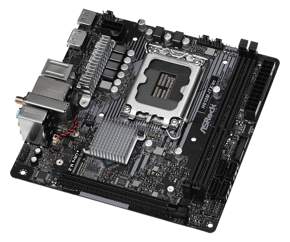 Asrock H610M-ITX/ac mini ITX motherboard - Intel H610 LGA 1700 - Image 4