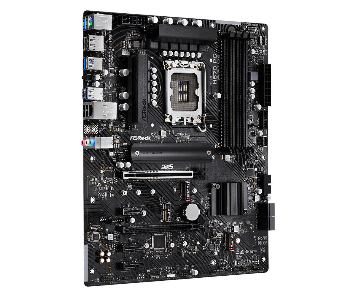 Asrock H670 PG Riptide ATX motherboard - Intel H670 LGA 1700 - Image 3