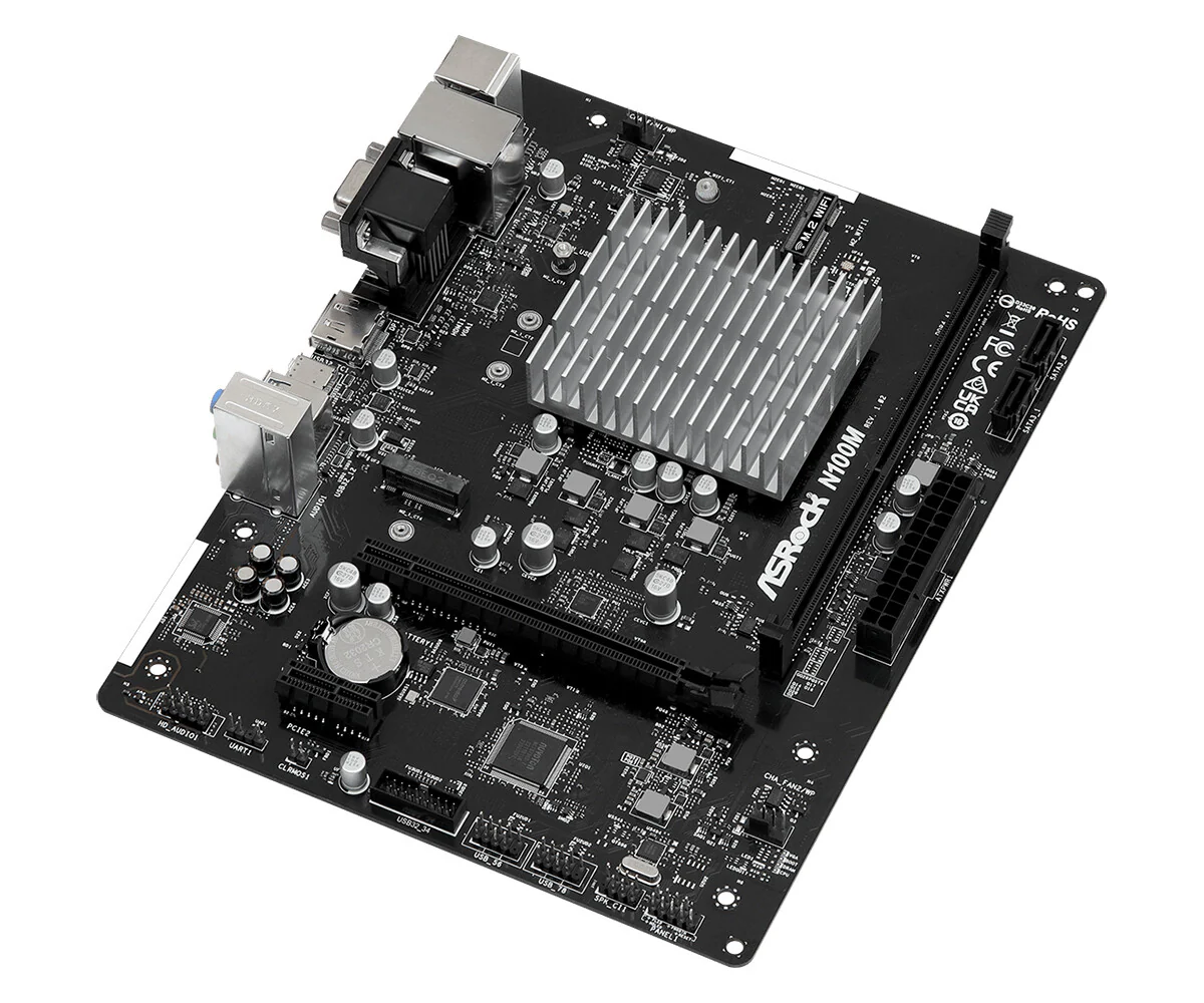 Asrock N100M NA micro ATX motherboard - Integrated CPU - Image 2