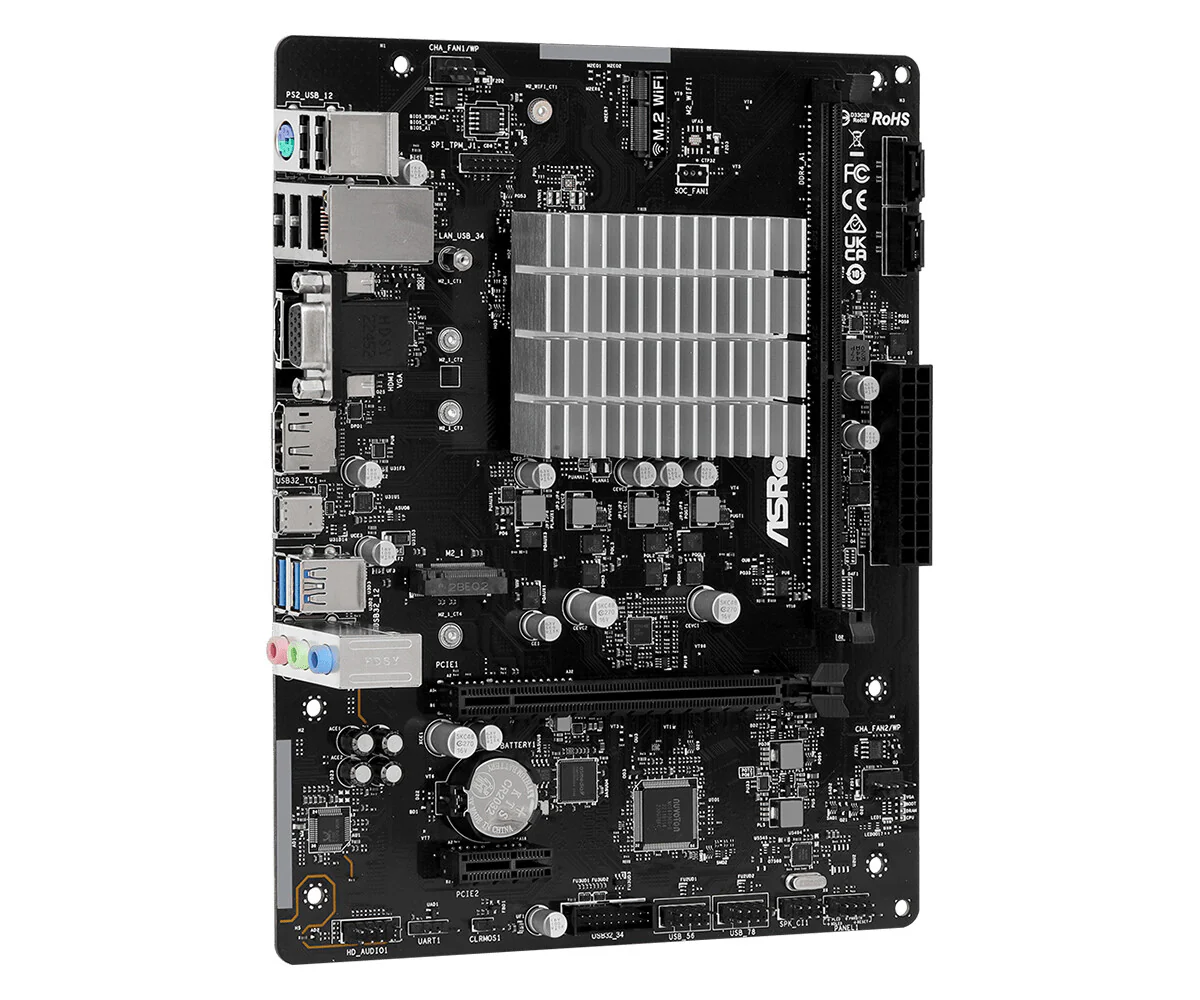 Asrock N100M NA micro ATX motherboard - Integrated CPU - Image 3