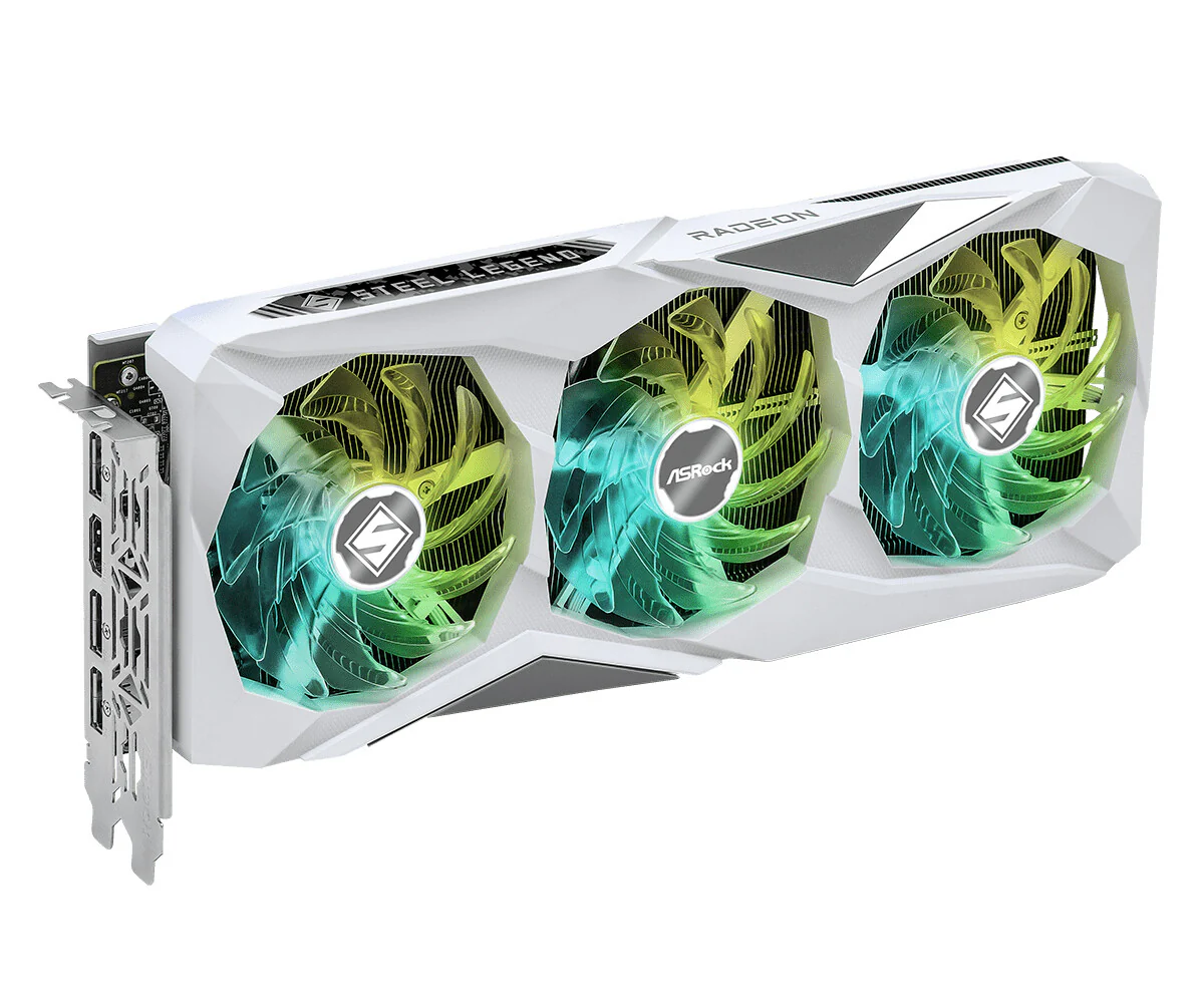Asrock Steel Legend - AMD 16 GB GDDR6 Radeon RX 7600 XT graphics card - Image 3