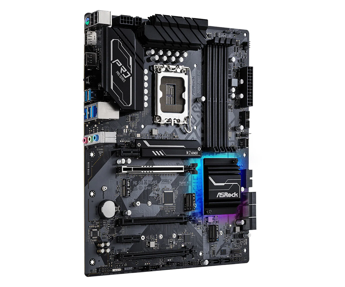 Asrock Z690 PRO RS ATX motherboard - Intel Z690 LGA 1700 - Image 3