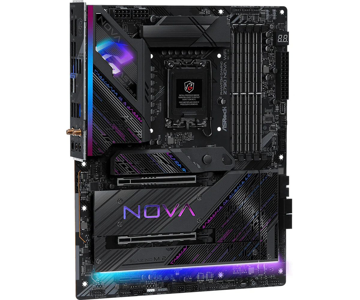 Asrock Z790 Nova WiFi ATX motherboard - Intel Z790 LGA 1700 - Image 2