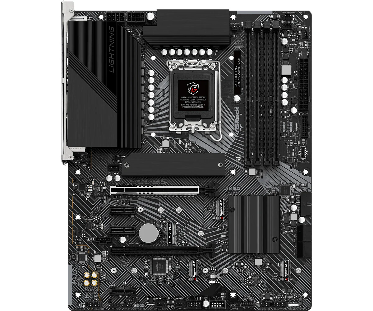 Asrock Z790 PG Lightning/D4 ATX motherboard - Intel Z790 LGA 1700 - Image 2