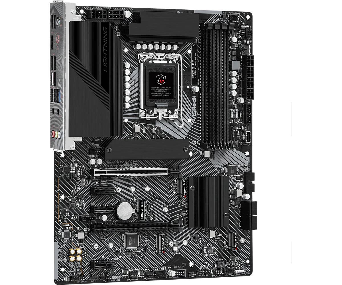 Asrock Z790 PG Lightning/D4 ATX motherboard - Intel Z790 LGA 1700 - Image 3