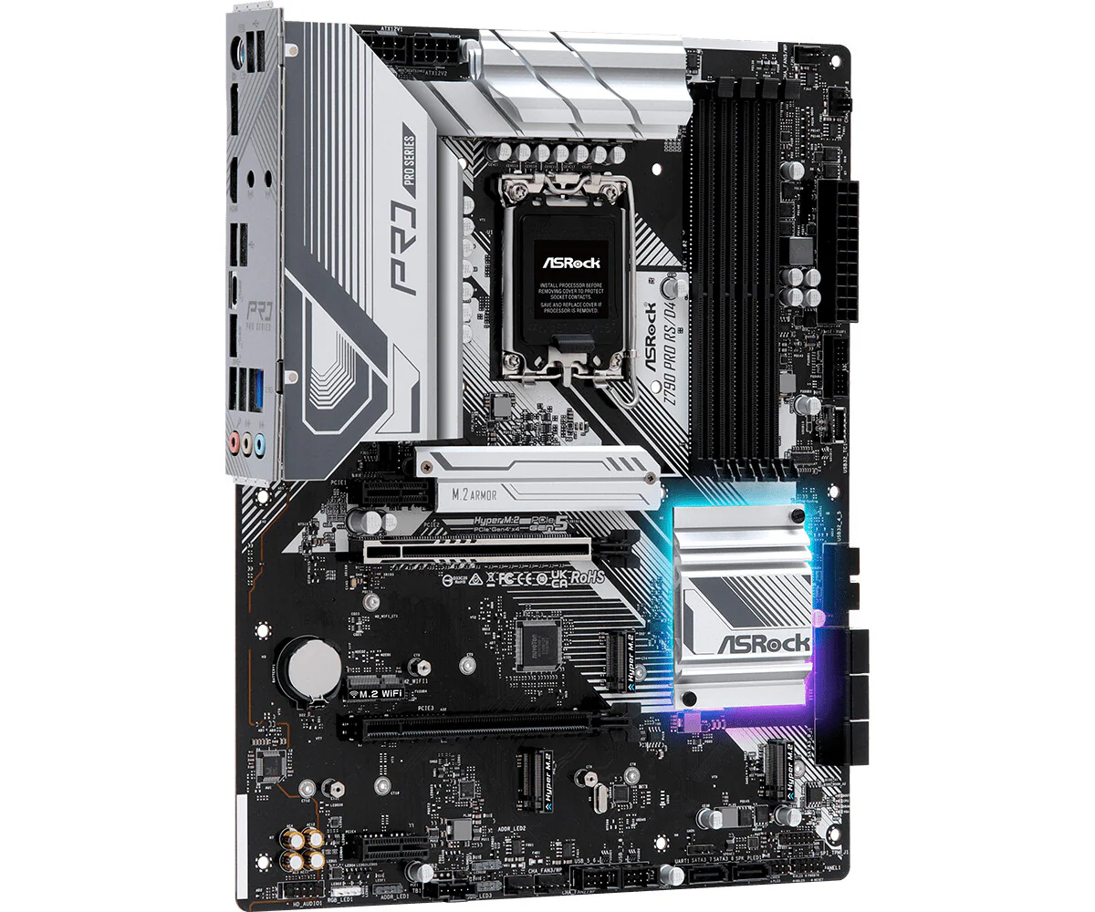 Asrock Z790 Pro RS/D4 ATX motherboard - Intel Z790 LGA 1700 - Image 3