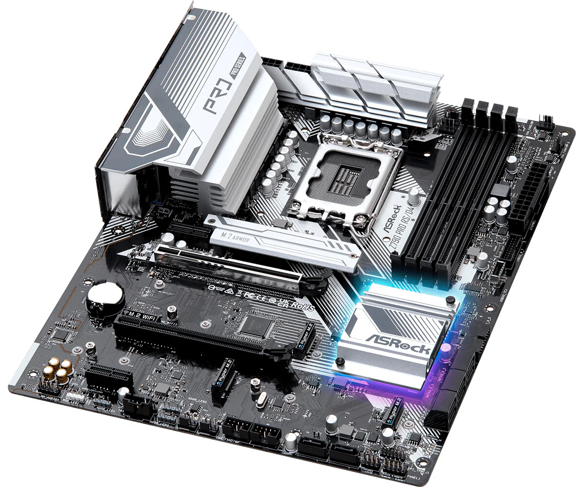 Asrock Z790 Pro RS/D4 ATX motherboard - Intel Z790 LGA 1700 - Image 4