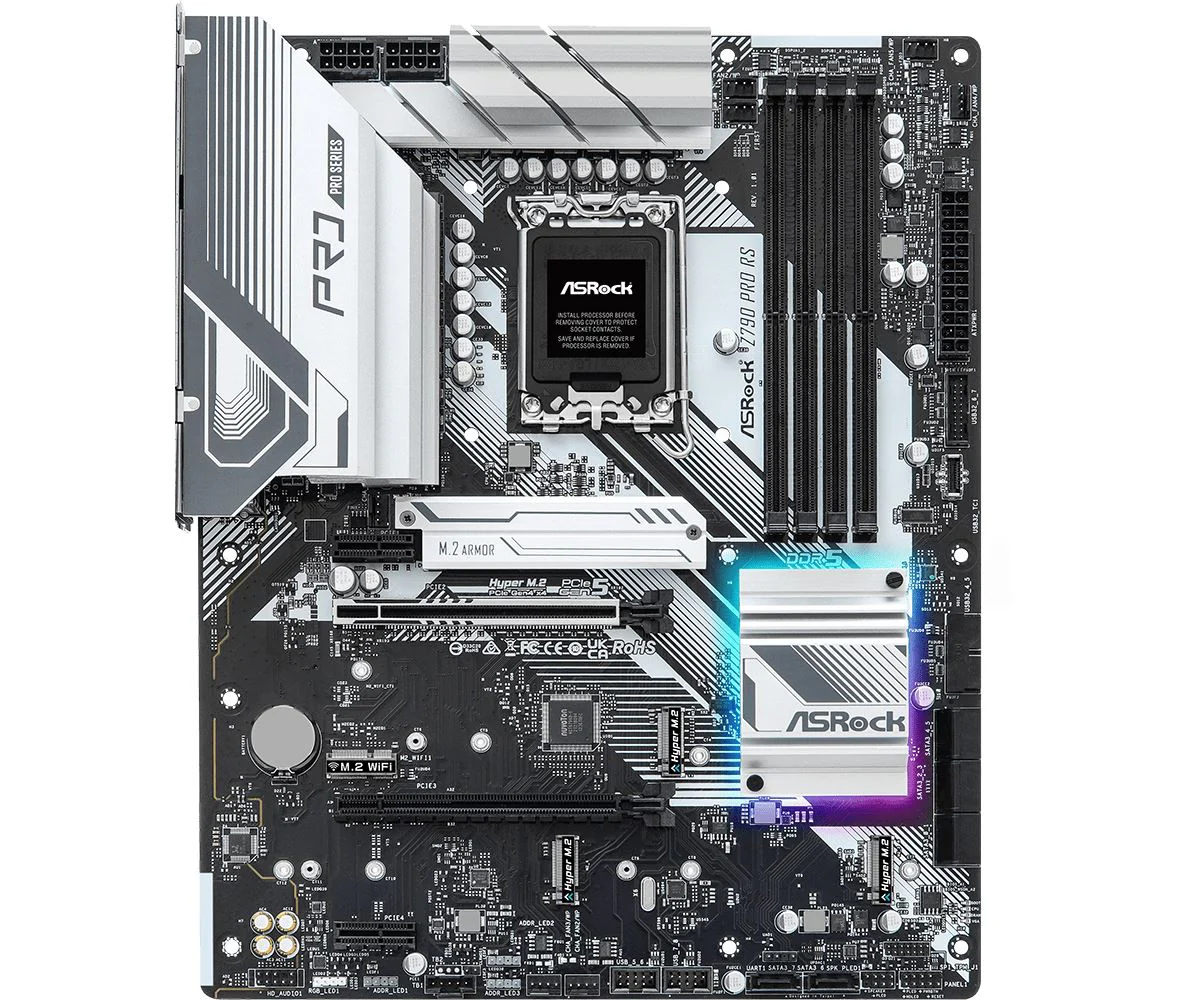 Asrock Z790 Pro RS ATX motherboard - Intel Z790 LGA 1700 - Image 2