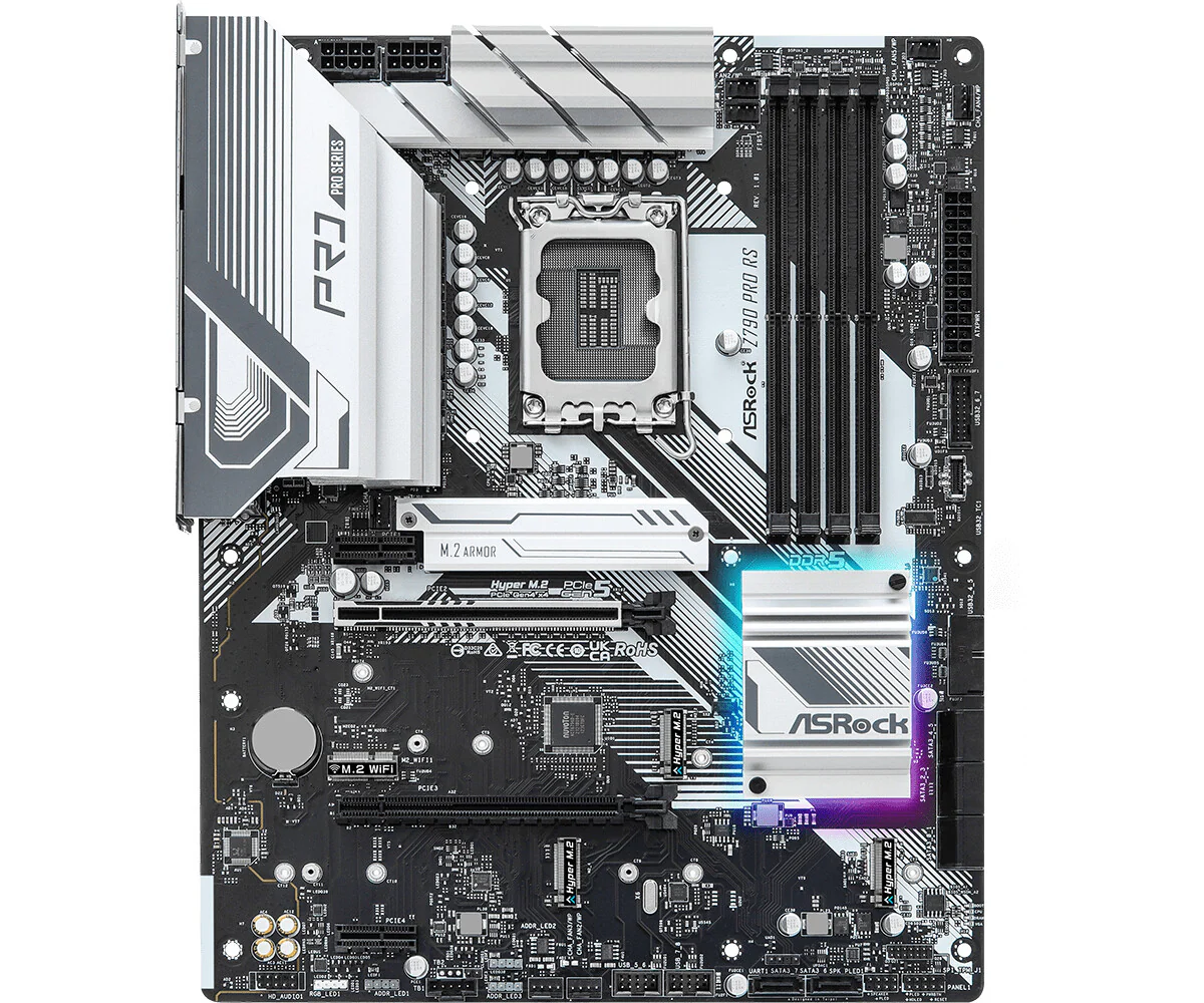 Asrock Z790 Pro RS ATX motherboard - Intel Z790 LGA 1700 - Image 3