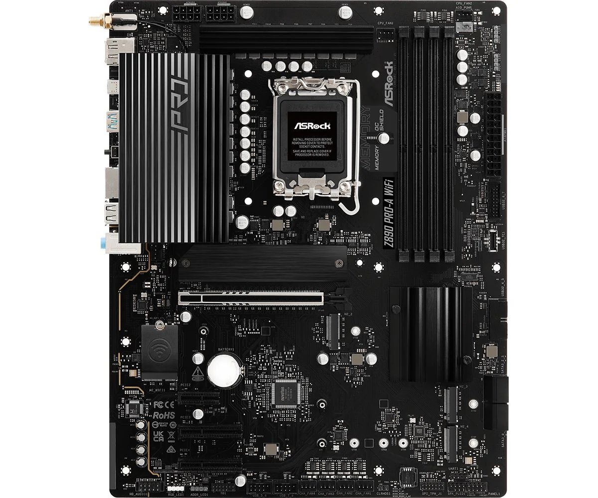 Asrock Z890 Pro-A WiFi ATX motherboard - Intel Z890 LGA 1851