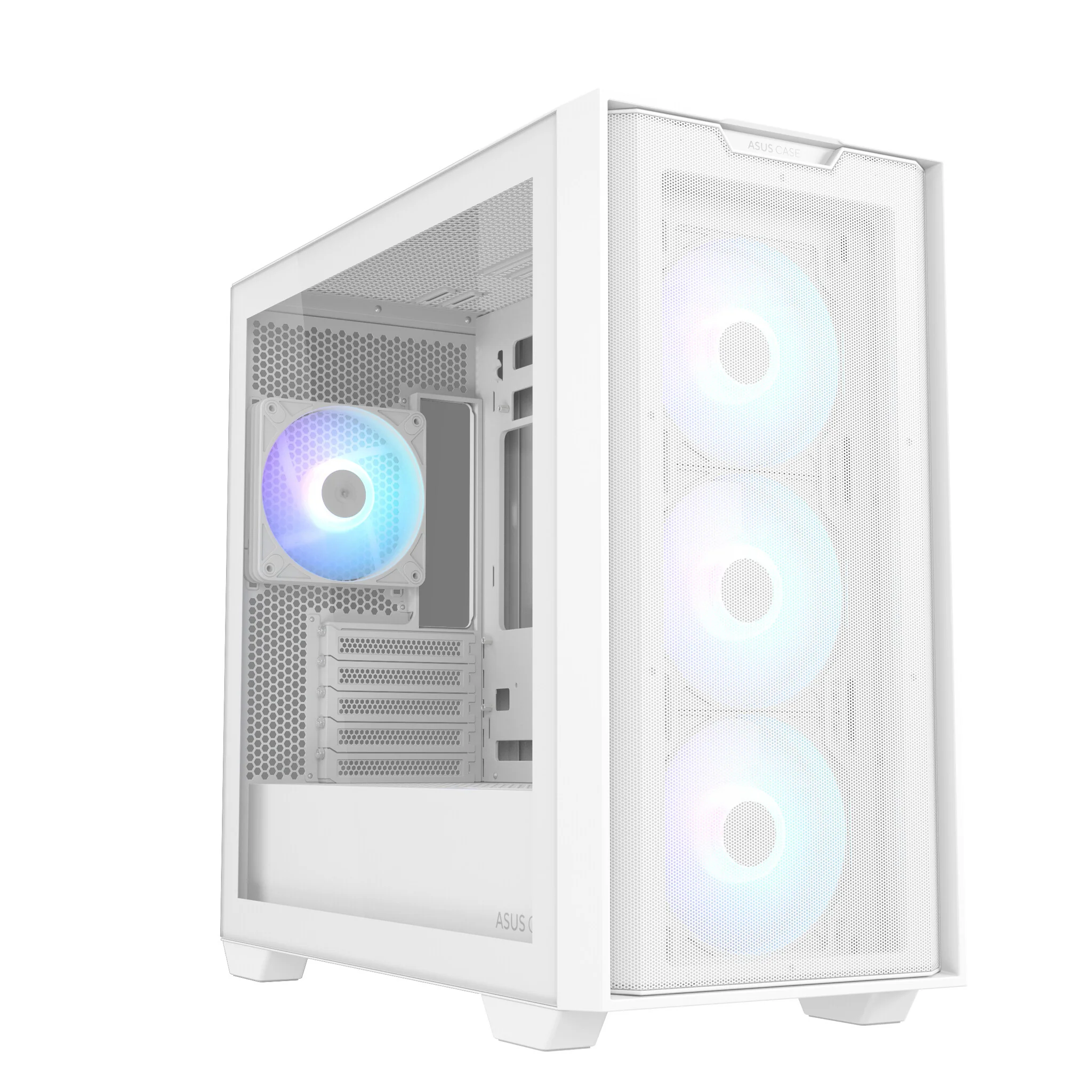 Asus A21 PLUS - MicroATX Mini Tower Case in White - Image 6