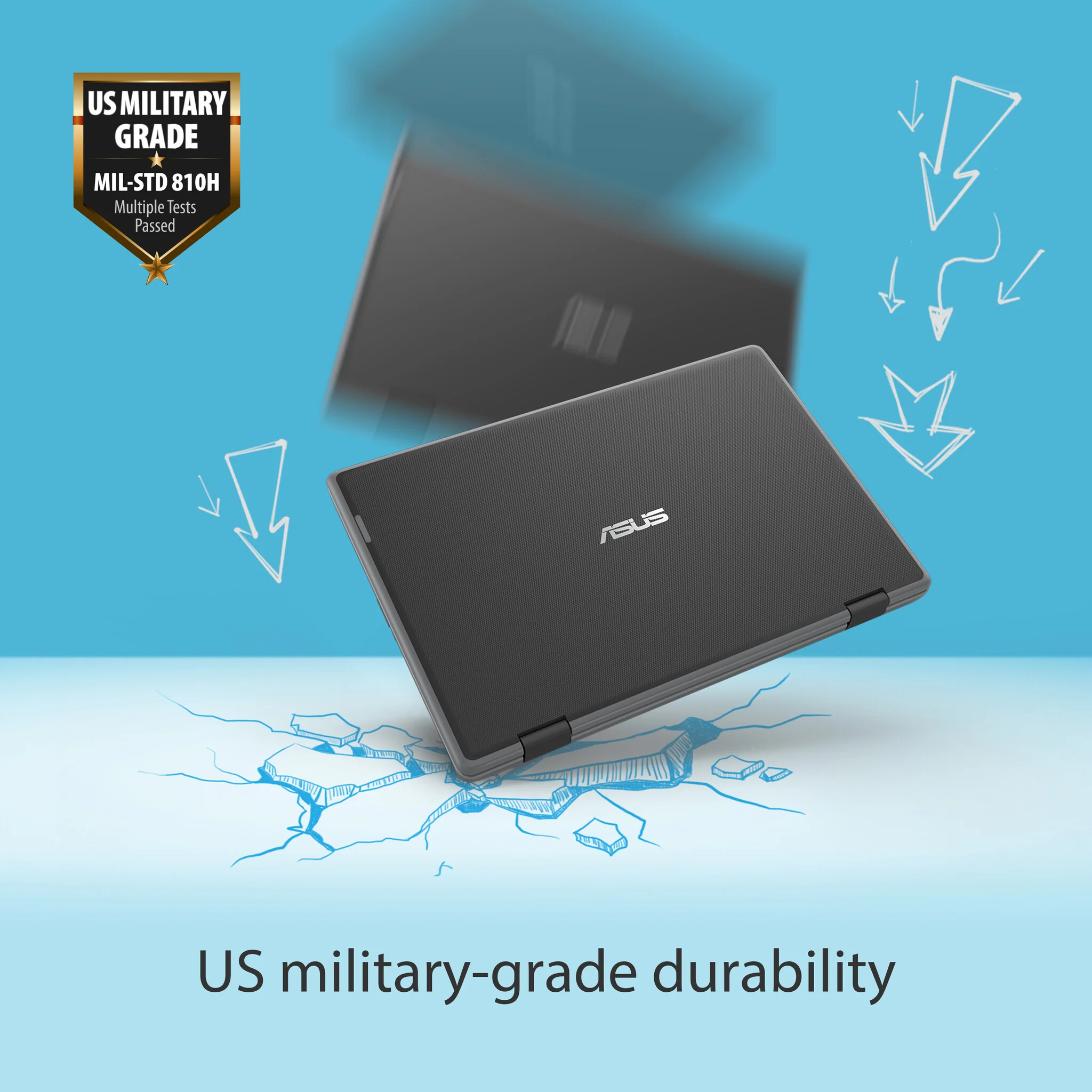 ASUS BR1100F-C41DXAS Hybrid (2-in-1) - 29.5 cm (11.6") - Touchscreen - Intel® Celeron® N N4500 - 4 GB DDR4-SDRAM - 128 GB SSD - Wi-Fi 6 - Windows 11 Pro Education - Grey - Image 5