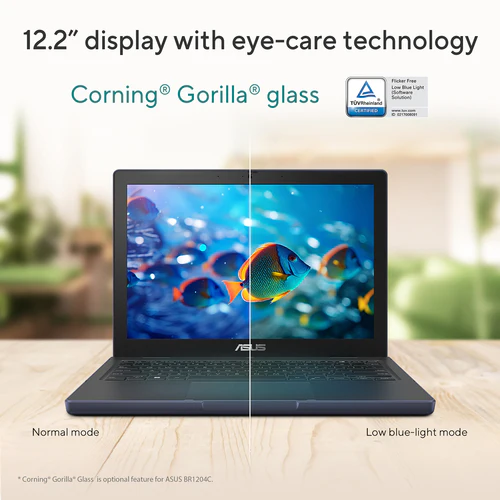ASUS BR12 Laptop - 31 cm (12.2") - Intel® N N150 - 8 GB LPDDR5-SDRAM - 128 GB UFS - Wi-Fi 6 - Windows 11 Pro Education - Black / Grey - Image 11