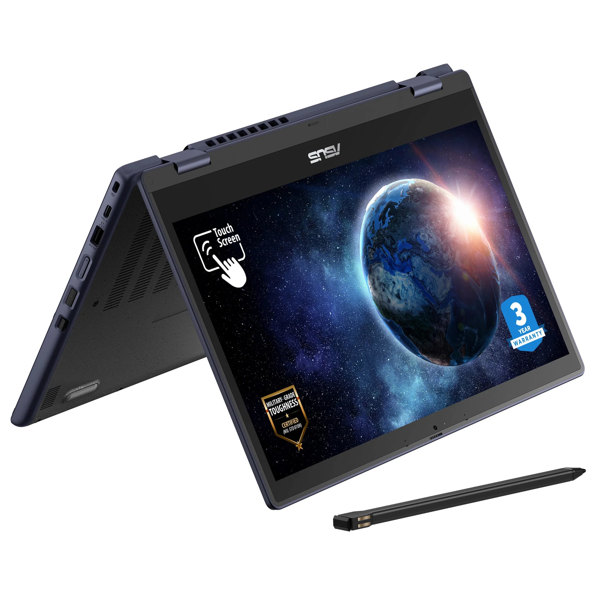 ASUS BR1402F-PS81XA-3Y Hybrid (2-in-1) - 35.6 cm (14") - Touchscreen - Intel® N N200 - 8 GB DDR4-SDRAM - 128 GB Flash - Wi-Fi 6 - Windows 11 Pro Education - Grey - Image 4