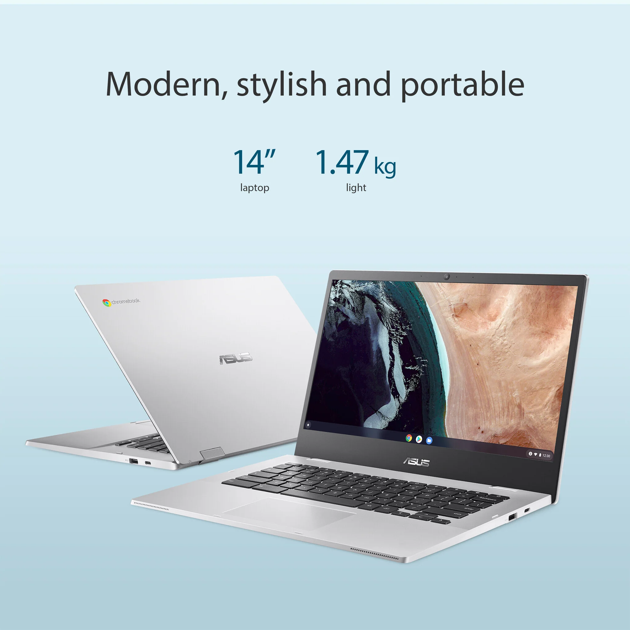 ASUS Chromebook CB1400CKA-NK0570 - 35.6 cm (14") - Intel® Celeron® N N4500 - 4 GB LPDDR4x-SDRAM - 64 GB eMMC - Wi-Fi 6 - ChromeOS - Silver - Image 6