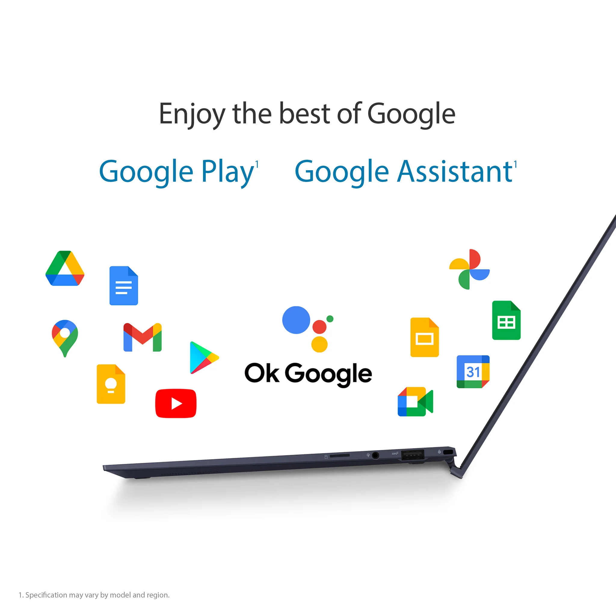ASUS Chromebook - 35.6 cm (14") - Touchscreen - Intel® Core™ i7-1165G7- 16 GB LPDDR4x-SDRAM - 512 GB SSD - Wi-Fi 6 - ChromeOS - Black - Image 20