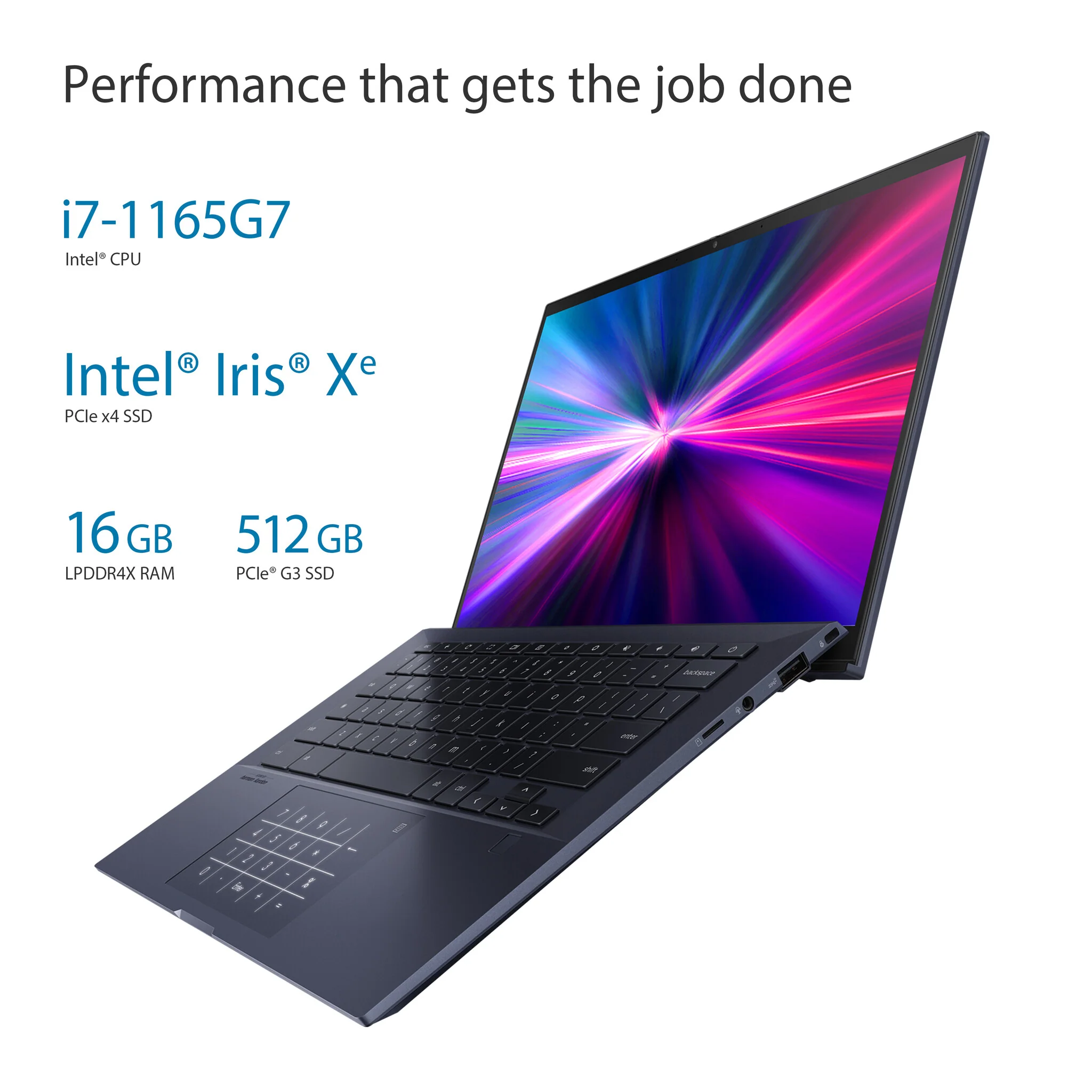 ASUS Chromebook - 35.6 cm (14") - Touchscreen - Intel® Core™ i7-1165G7- 16 GB LPDDR4x-SDRAM - 512 GB SSD - Wi-Fi 6 - ChromeOS - Black - Image 7