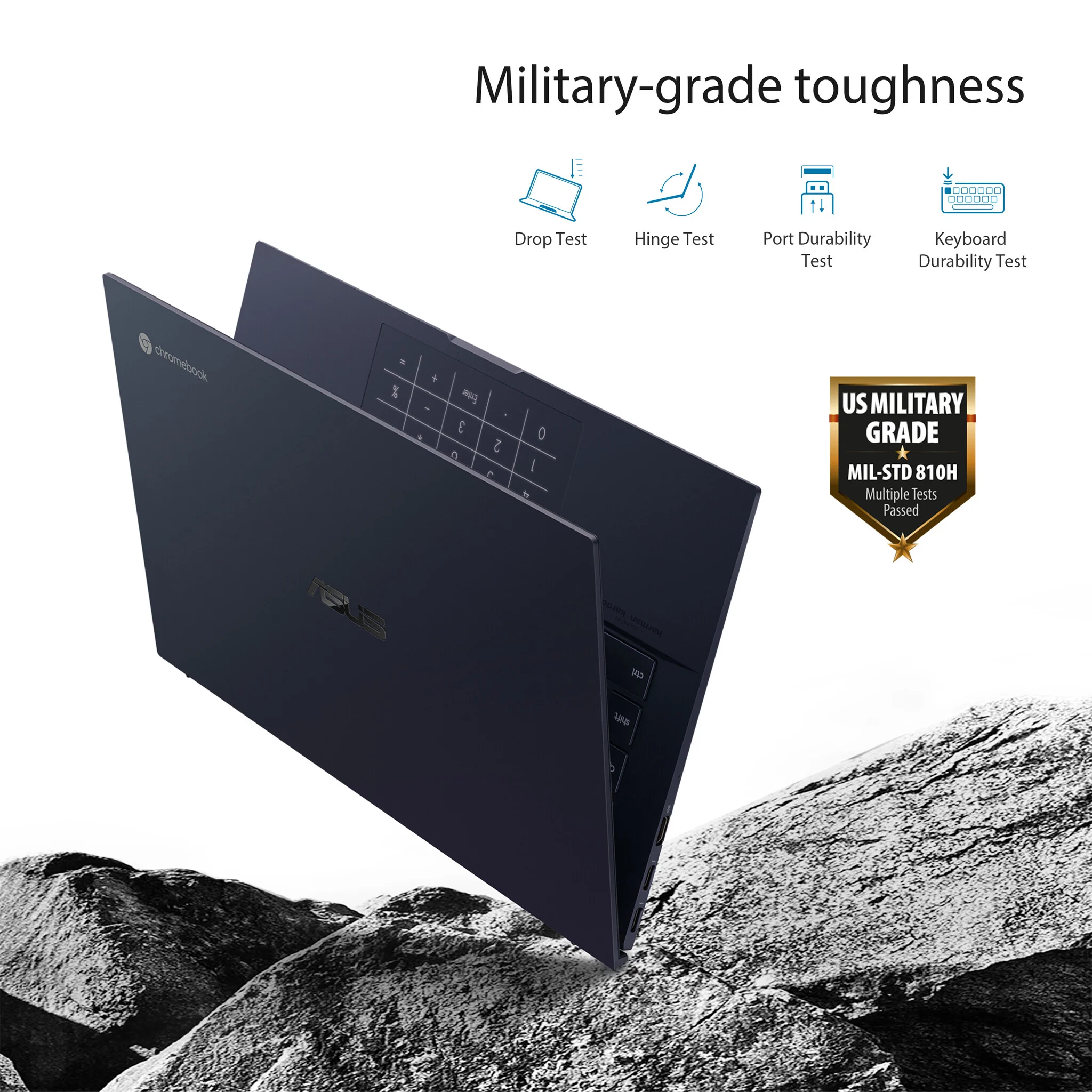 ASUS Chromebook - 35.6 cm (14") - Touchscreen - Intel® Core™ i7-1165G7- 16 GB LPDDR4x-SDRAM - 512 GB SSD - Wi-Fi 6 - ChromeOS - Black - Image 8