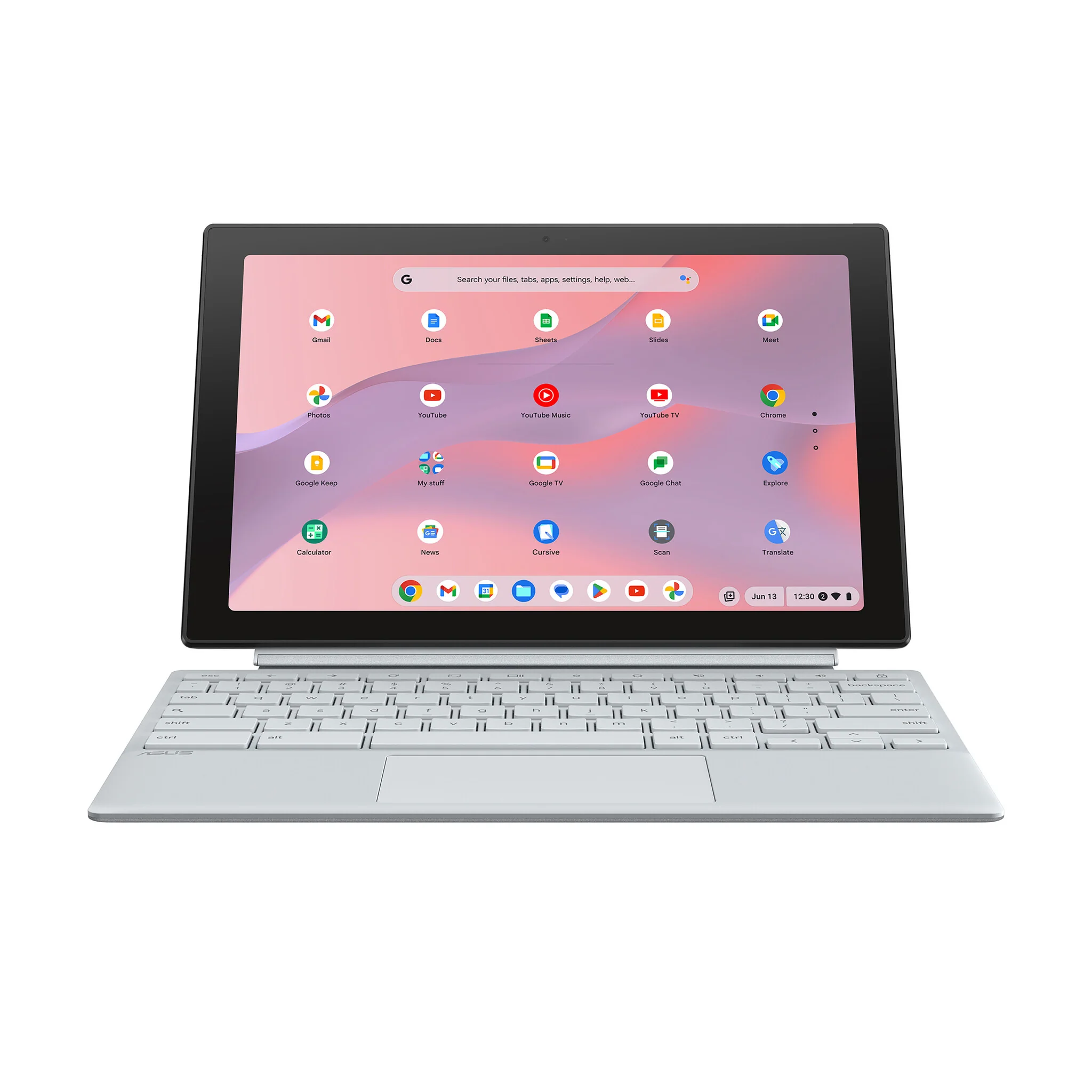 ASUS Chromebook - 26.7 cm (10.5") - Touchscreen - MediaTek Kompanio 520 - 4 GB LPDDR4x-SDRAM - 64 GB eMMC - Wi-Fi 6 - ChromeOS - Silver - Image 4